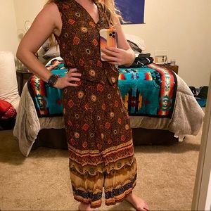 VINTAGE 2-Piece Set • Tank + Wrap Skirt • Medium